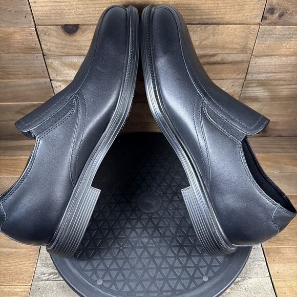 Skechers Mens Size 11 Black Work Relaxed Fit Gretna Slip Resistant Slip On Shoes - Picture 8 of 10